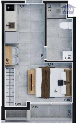 Imagem Studio com 1 Quarto à Venda, 23 m² em Pinheiros - São Paulo Imagem Studio com 1 Quarto à Venda, 23 m² em Pinheiros - São Paulo