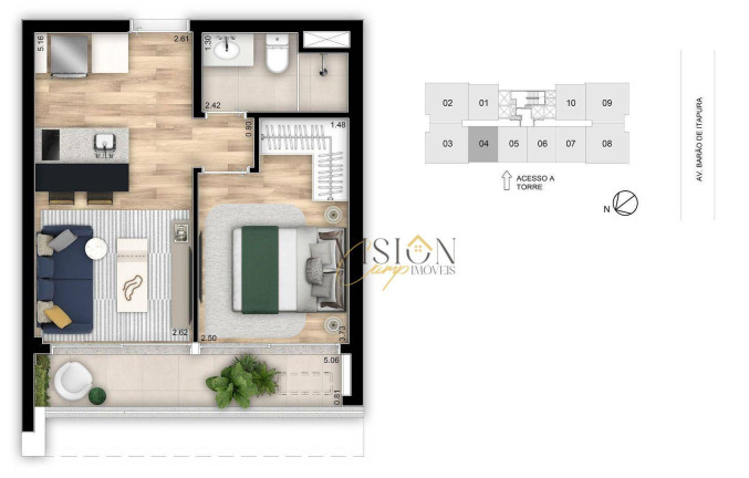 Imagem Apartamento com 1 Quarto à Venda, 36 m² em Condomínio My Way Guanabara - Campinas Imagem Apartamento com 1 Quarto à Venda, 36 m² em Condomínio My Way Guanabara - Campinas