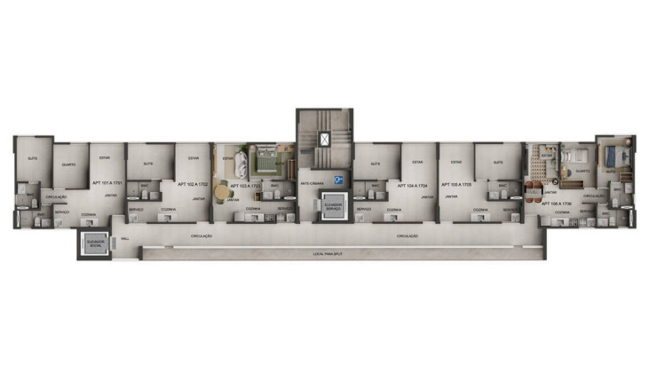 Apartamento com 1 Quarto à Venda, 32 m² em Campo Grande - Recife