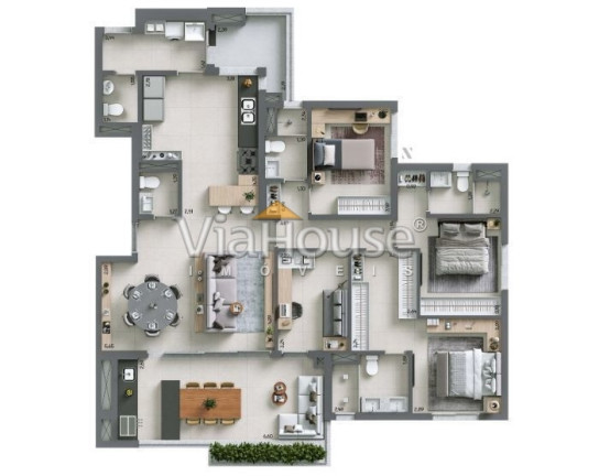 Imagem Apartamento com 3 Quartos à Venda, 151 m² em Jardim Olhos Dagua - Ribeirão Preto Imagem Apartamento com 3 Quartos à Venda, 151 m² em Jardim Olhos Dagua - Ribeirão Preto