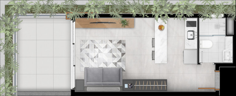 Imagem Apartamento com 1 Quarto à Venda, 39 m² em Petrópolis - Porto Alegre