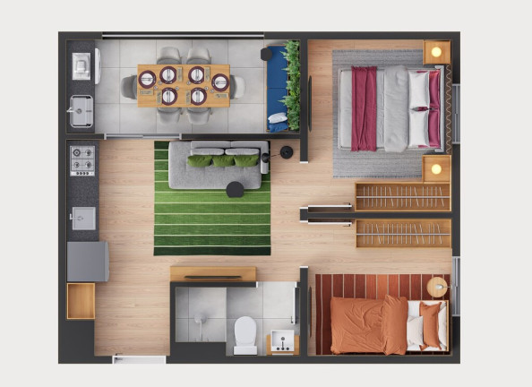 Imagem Apartamento com 2 Quartos à Venda, 32 m² em Ipiranga - São Paulo