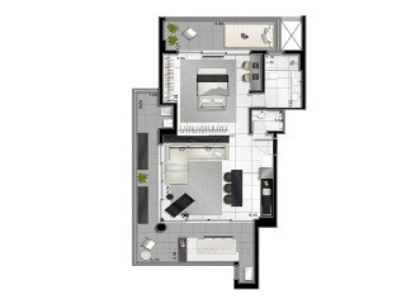 Imagem Apartamento com 1 Quarto à Venda, 67 m² em Itaim Bibi - São Paulo