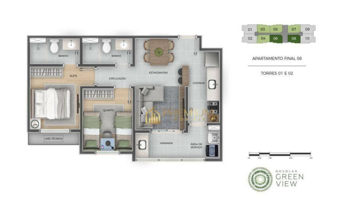 Imagem Apartamento com 2 Quartos à Venda, 54 m² em Jardim Das Indústrias - São José Dos Campos