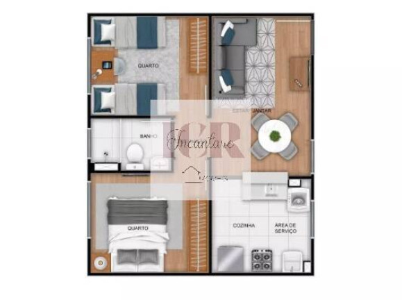 Imagem Apartamento com 2 Quartos à Venda, 41 m² em Jardim Guarujá - Sorocaba