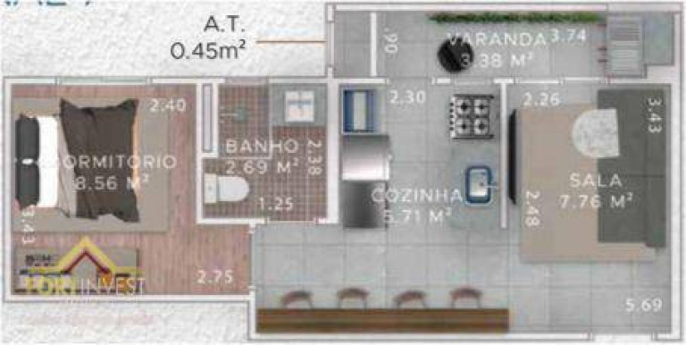 Imagem Imóvel com 1 Quarto à Venda, 37 m² em Boqueirão - Praia Grande Imagem Imóvel com 1 Quarto à Venda, 37 m² em Boqueirão - Praia Grande
