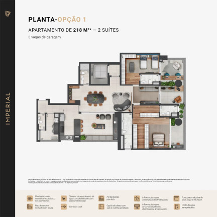 Imagem Apartamento com 3 Quartos à Venda, 218 m² em Parque Global - São Paulo Imagem Apartamento com 3 Quartos à Venda, 218 m² em Parque Global - São Paulo