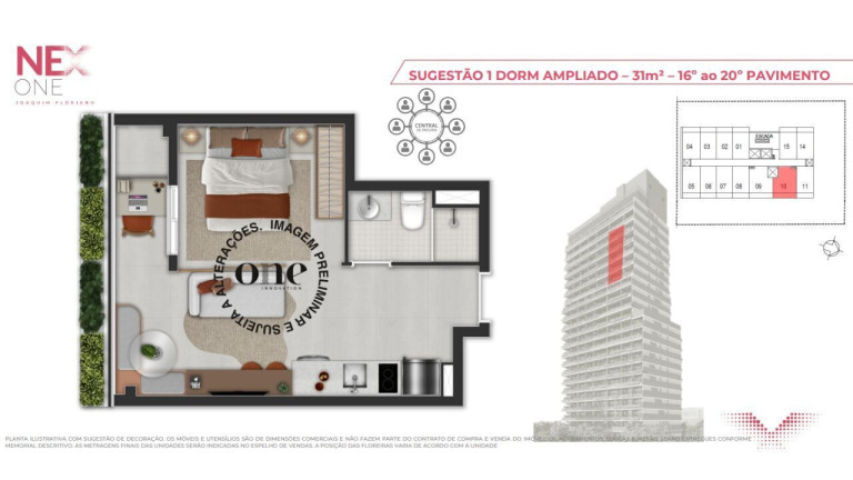 Imagem Imóvel com 1 Quarto à Venda, 31 m² em Itaim Bibi - São Paulo Imagem Imóvel com 1 Quarto à Venda, 31 m² em Itaim Bibi - São Paulo