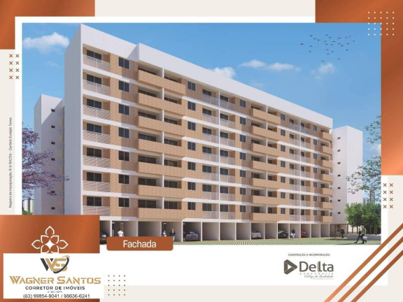 Imagem Apartamento com 2 Quartos à Venda, 57 m² em Jardim Cidade Universitária - João Pessoa