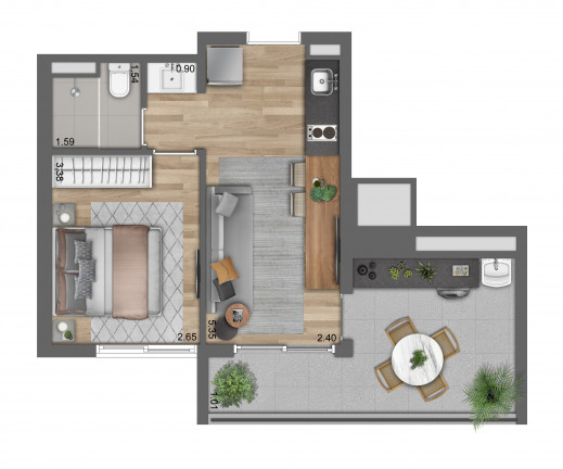 Imagem Apartamento com 1 Quarto à Venda, 37 m² em Pinheiros - São Paulo Imagem Apartamento com 1 Quarto à Venda, 37 m² em Pinheiros - São Paulo