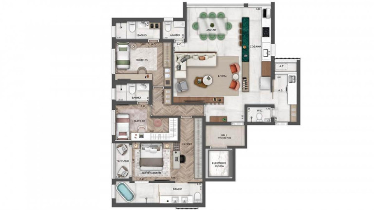 Imagem Apartamento com 3 Quartos à Venda, 138 m² em Perdizes - São Paulo Imagem Apartamento com 3 Quartos à Venda, 138 m² em Perdizes - São Paulo