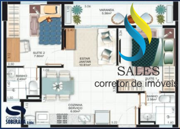 Imagem Apartamento com 2 Quartos à Venda, 50 m² em Parangaba - Fortaleza