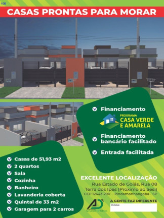 Casa com 2 Quartos à Venda,  em Conjunto Habitacional Terra Dos Ipês - Pindamonhangaba