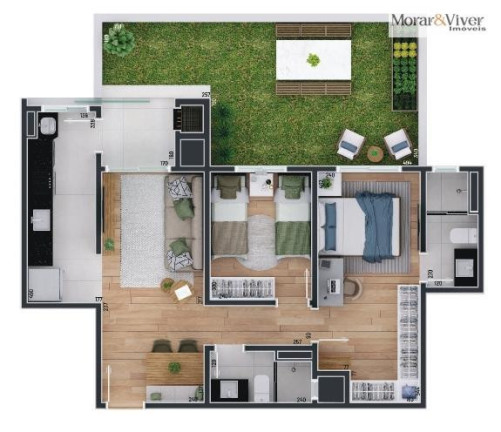 Imagem Apartamento com 2 Quartos à Venda, 55 m² em Aristocrata - São José Dos Pinhais Imagem Apartamento com 2 Quartos à Venda, 55 m² em Aristocrata - São José Dos Pinhais