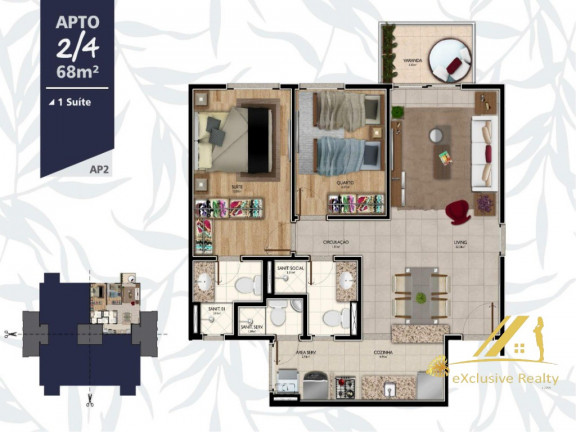 Imagem Apartamento com 3 Quartos à Venda, 68 m² em Palame - Esplanada Imagem Apartamento com 3 Quartos à Venda, 68 m² em Palame - Esplanada