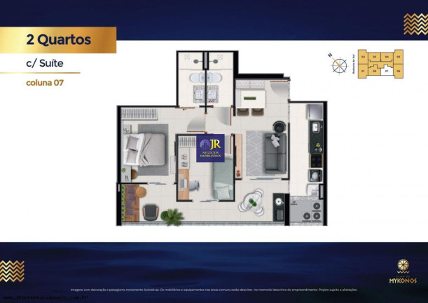 Imagem Apartamento com 2 Quartos à Venda, 60 m² em Jockey De Itaparica - Vila Velha