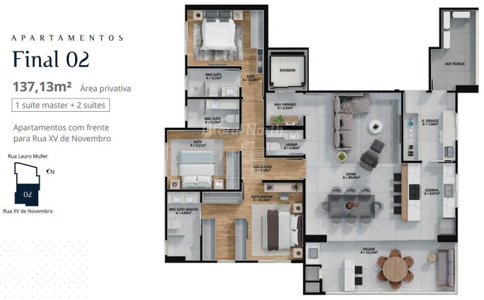 Imagem Apartamento com 3 Quartos à Venda, 137 m² em Centro - Itajaí