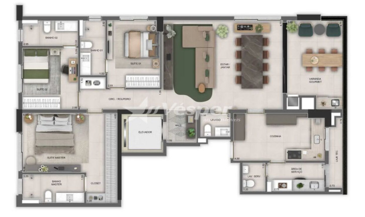 Imagem Apartamento com 3 Quartos à Venda, 152 m² em Setor Marista - Goiânia Imagem Apartamento com 3 Quartos à Venda, 152 m² em Setor Marista - Goiânia