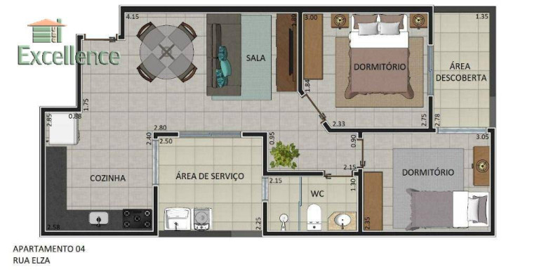 Imagem Apartamento com 2 Quartos à Venda, 60 m² em Vila Linda - Santo André Imagem Apartamento com 2 Quartos à Venda, 60 m² em Vila Linda - Santo André