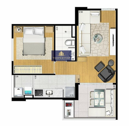 Imagem Apartamento com 1 Quarto à Venda, 43 m² em Cerqueira César - São Paulo Imagem Apartamento com 1 Quarto à Venda, 43 m² em Cerqueira César - São Paulo