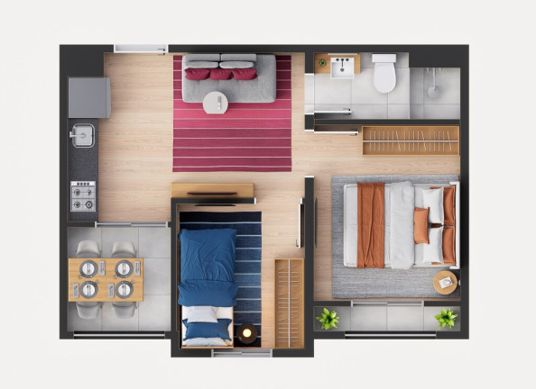 Imagem Apartamento com 2 Quartos à Venda, 32 m² em Ipiranga - São Paulo