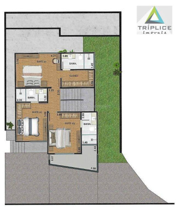 Imagem Casa com 3 Quartos à Venda, 140 m² em Novo Horizonte - Juiz De Fora Imagem Casa com 3 Quartos à Venda, 140 m² em Novo Horizonte - Juiz De Fora