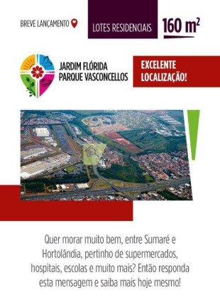 Imagem Terreno à Venda, 160 m² em Chácara Recreio Alvorada - Hortolândia