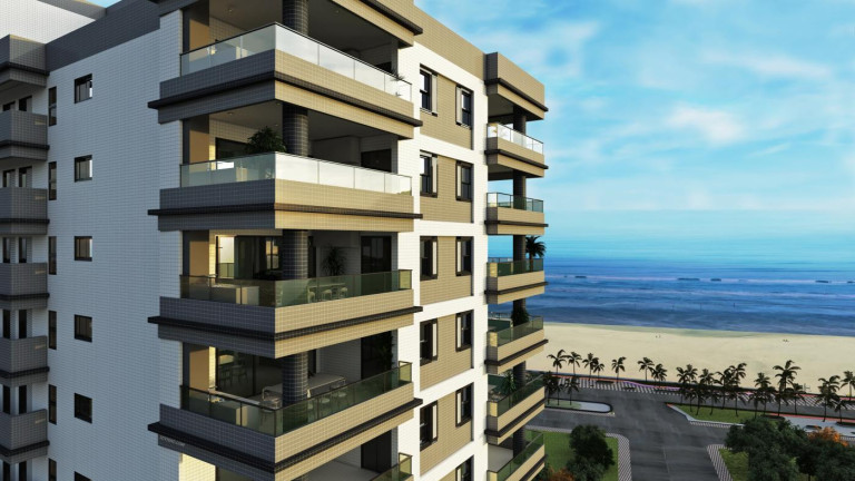 Imagem Imóvel com 2 Quartos à Venda, 70 m² em Guilhermina - Praia Grande