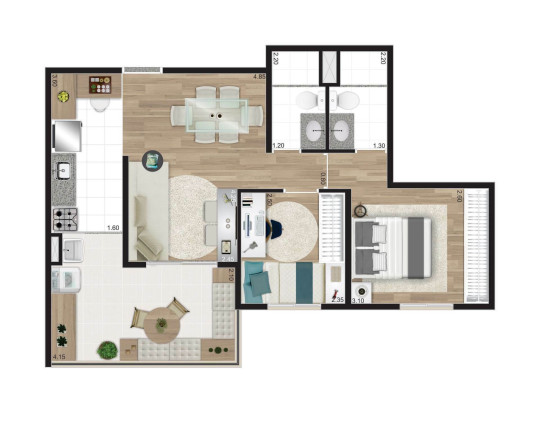 Imagem Apartamento com 2 Quartos à Venda, 56 m² em Vila Pompéia - São Paulo