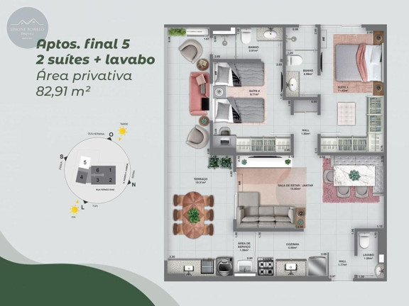 Imagem Apartamento com 2 Quartos à Venda, 75 m² em Aviação - Praia Grande