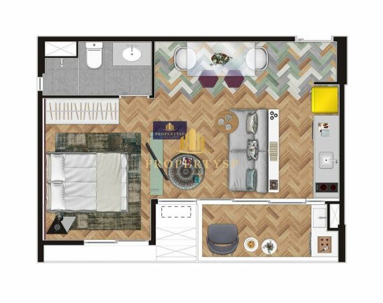 Imagem Apartamento com 1 Quarto à Venda, 35 m² em Sumarezinho - São Paulo