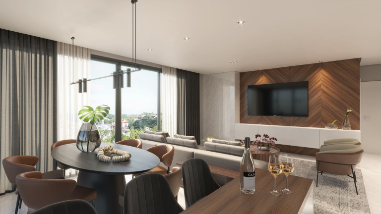 Imagem Apartamento com 1 Quarto à Venda, 83 m² em Centro - Gramado