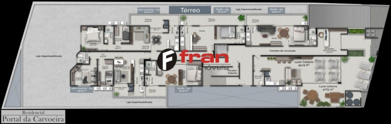 Imagem Apartamento com 1 Quarto à Venda, 35 m² em Carvoeira - Florianópolis