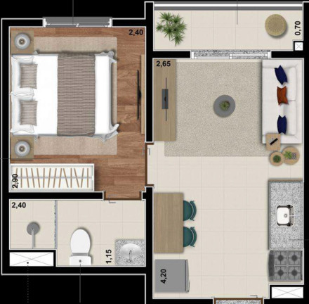 Imagem Imóvel com 1 Quarto à Venda, 24 m² em Saúde - São Paulo Imagem Imóvel com 1 Quarto à Venda, 24 m² em Saúde - São Paulo