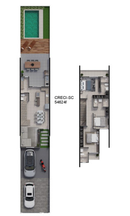 Imagem Sobrado com 3 Quartos à Venda, em Atiradores - Joinville Imagem Sobrado com 3 Quartos à Venda, em Atiradores - Joinville
