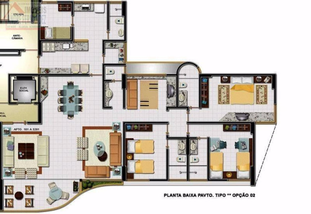Imagem Apartamento com 4 Quartos à Venda, 159 m² em Casa Caiada - Olinda