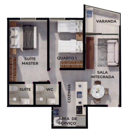 Imagem Cobertura com 2 Quartos à Venda, 131 m² em Ponta De Matos - Cabedelo Imagem Cobertura com 2 Quartos à Venda, 131 m² em Ponta De Matos - Cabedelo