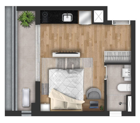 Imagem Apartamento com 1 Quarto à Venda, 54 m² em Jardins - São Paulo Imagem Apartamento com 1 Quarto à Venda, 54 m² em Jardins - São Paulo