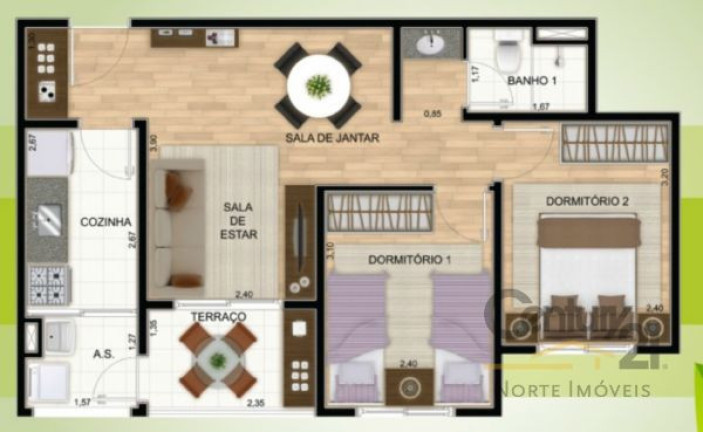 Imagem Apartamento com 2 Quartos à Venda,  em Vila Amália - São Paulo