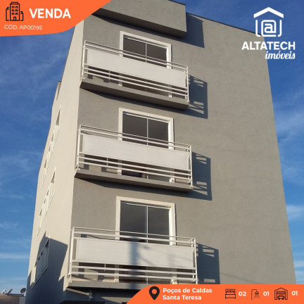 Apartamento com 2 Quartos à Venda, 53 m² em Santa Teresa - Poços De Caldas