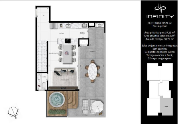 Imagem Apartamento com 3 Quartos à Venda, 107 m² em Centro - São José Dos Pinhais