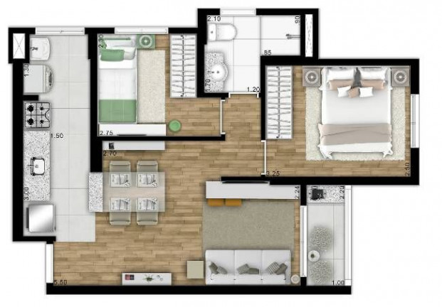 Imagem Apartamento com 2 Quartos à Venda, 45 m² em Vila Galvão - Guarulhos Imagem Apartamento com 2 Quartos à Venda, 45 m² em Vila Galvão - Guarulhos