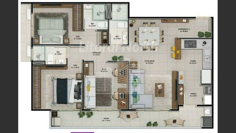 Imagem Apartamento com 2 Quartos à Venda, 97 m² em Fazenda - Itajaí Imagem Apartamento com 2 Quartos à Venda, 97 m² em Fazenda - Itajaí