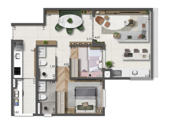 Apartamento com 2 Quartos à Venda, 66 m² em Mooca - São Paulo