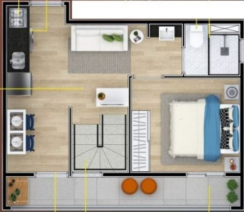 Imagem Apartamento com 1 Quarto à Venda, 30 m² em Campo Belo - São Paulo Imagem Apartamento com 1 Quarto à Venda, 30 m² em Campo Belo - São Paulo