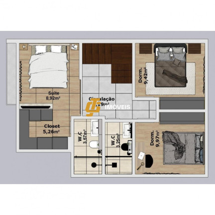 Imagem Sobrado com 2 Quartos à Venda, 97 m² em Santa Clara - Camboriú Imagem Sobrado com 2 Quartos à Venda, 97 m² em Santa Clara - Camboriú
