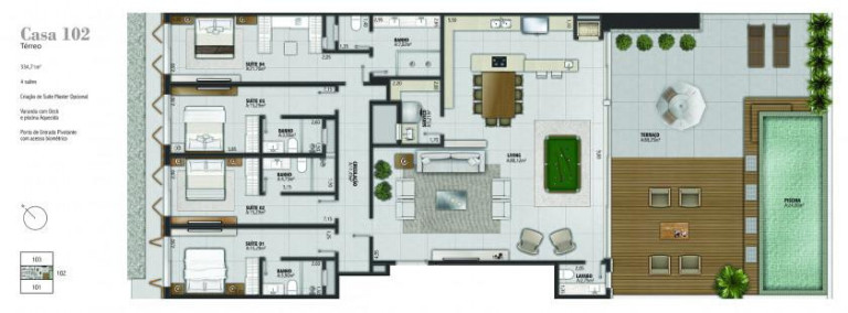 Imagem Casa com 3 Quartos à Venda, 269 m² em Prainha - Torres