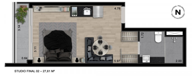 Imagem Studio com 1 Quarto à Venda, 32 m² em Consolação - São Paulo Imagem Studio com 1 Quarto à Venda, 32 m² em Consolação - São Paulo