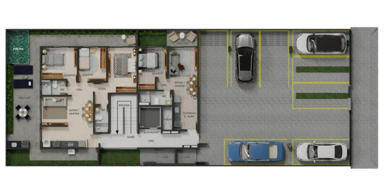 Imagem Cobertura com 2 Quartos à Venda, 56 m² em Bessa - João Pessoa Imagem Cobertura com 2 Quartos à Venda, 56 m² em Bessa - João Pessoa