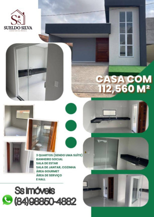 Imagem Casa com 3 Quartos à Venda, em Bela Vista - Mossoró Imagem Casa com 3 Quartos à Venda, em Bela Vista - Mossoró